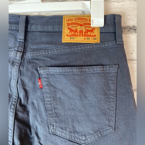 Levi’s Gray Slim Straight Fit Jeans size 32x32 - Picture 6 of 9